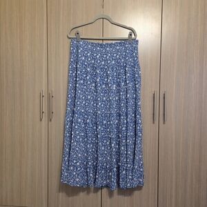 Floral Blue Skirt